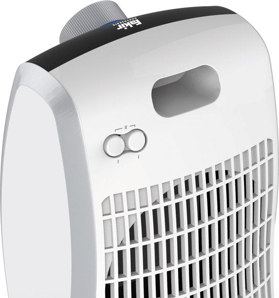 Fakir Trend HL 140 Keramik-Heizlüfter - Elektroheizgerät mit 2 Heizstufen - Weiß/Silber