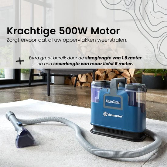 Vacmaster Easyclean Fleckenreiniger – Teppichreiniger – Sofa-Reiniger – Möbelreiniger – Sesselreiniger – Neues Modell – Wasserstaubsauger – Matratzenreiniger – Reinigungsgerät – Textilreiniger – SCB0501