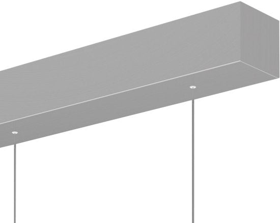 Hängeleuchte Bande 4906ST in Stahloptik, höhenverstellbar von 50 bis 125 cm, moderner Stil, mit Elektronik und Metall, Marke Steinhauer