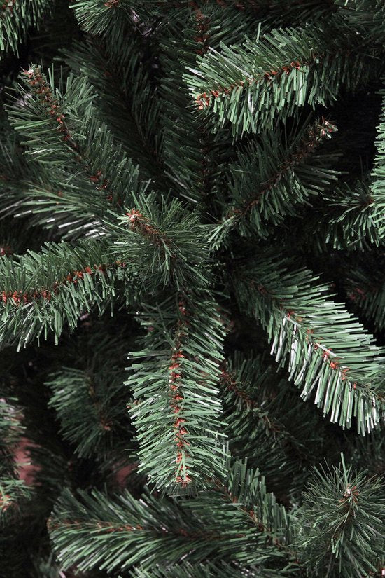 Triumph Tree Forrester – Weihnachtsbaum mit weichen PVC-Nadeln – Weihnachtsdekoration mit farbcodierten Zweigen – Kunstbaum mit natürlicher Struktur – H 155 x Ø 102 cm – Grün