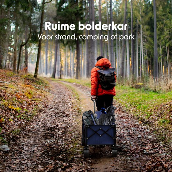 LifeGoods Wagon - XXL - faltbar - 300L - 150KG Tragfähigkeit - Blau