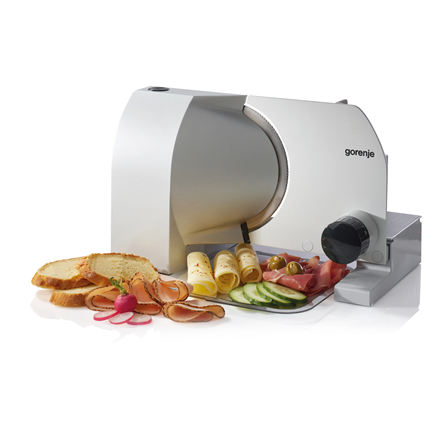 Gorenje Aufschnittmaschine R708A Aufschnittmaschine Edelstahl 36 x 26 x 23 cm - Elektrisch 100W - Silber