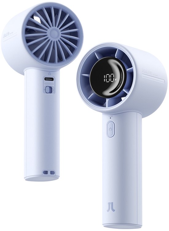 Jisulife Handheld Fan 10S – Tragbarer Ventilator – LED-Anzeige – 5000 mAh – Blau