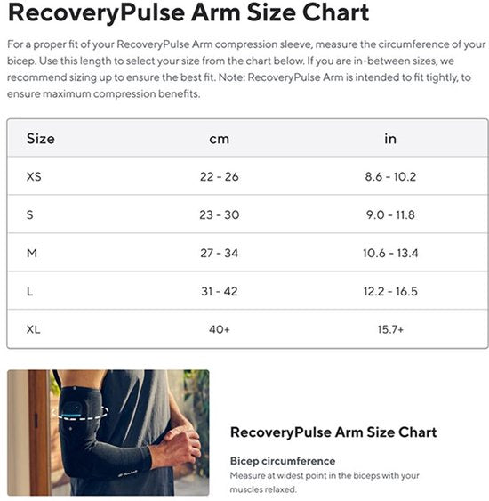 Therabody RecoveryPulse Arm-Manschette – XL – Einzeltück