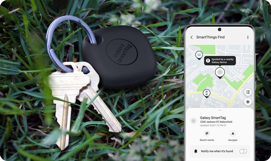 Samsung Galaxy SmartTag+ - Bluetooth Tracker - 1 Stück - Schwarz