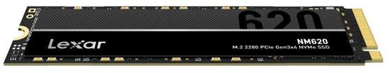 Lexar NM620 – Interne SSD – PCIe Gen3x4 – NVMe M.2 2280 – 512 GB