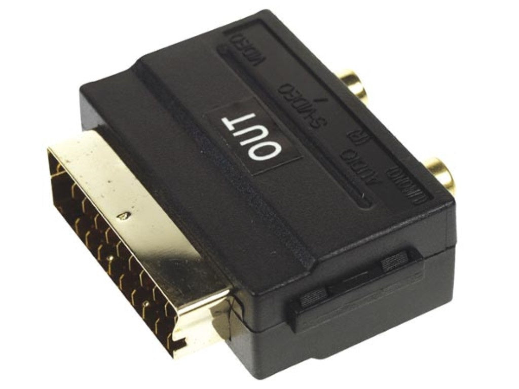 Ausgangsadapter - Scart-Stecker auf 2 X Rca-Buchse