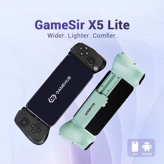 GameSir X5 Lite – Smartphone-Controller – Leicht – iPhone 16/15/iPad mini/Android – Wassabi