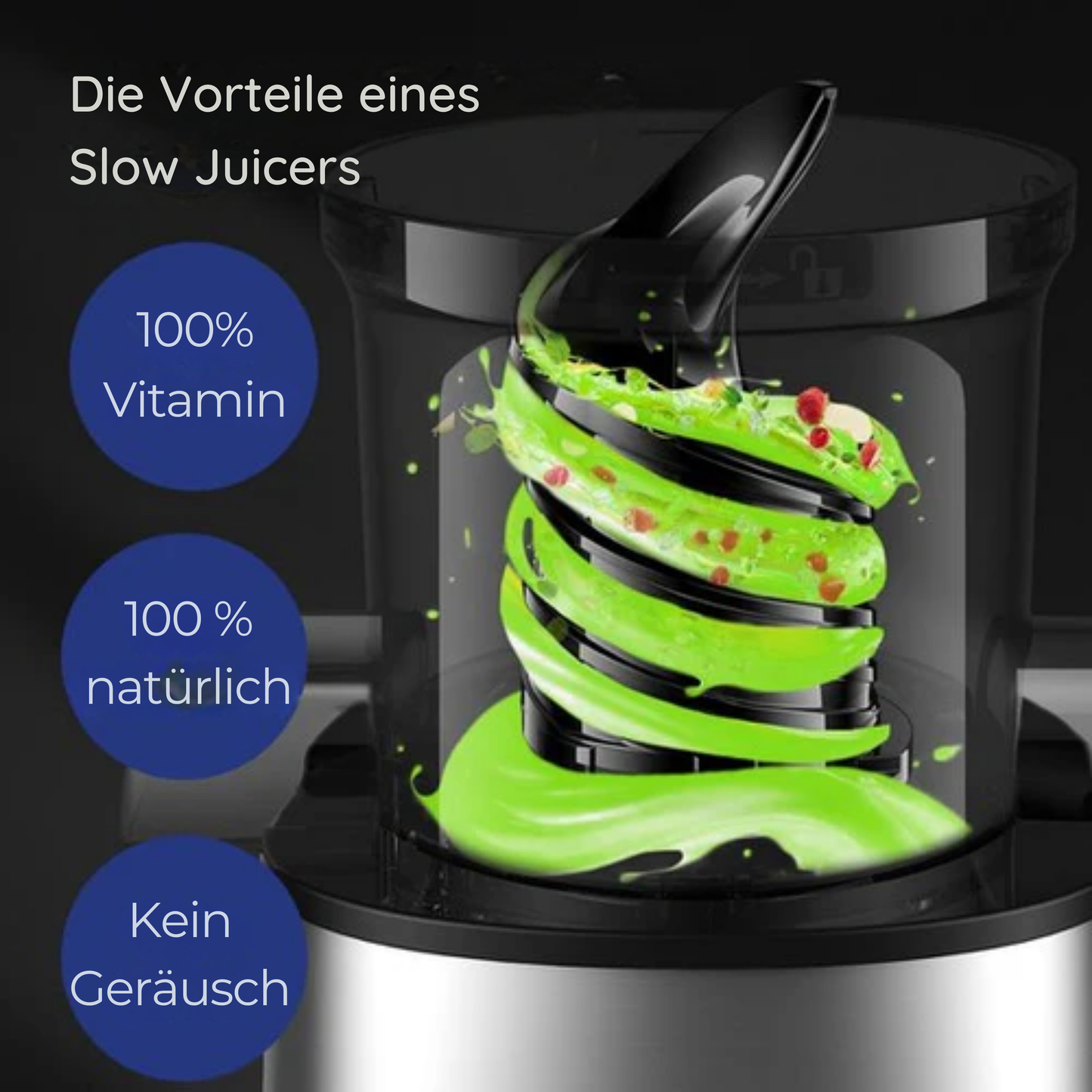 Safecourt Kitchen Entsafter - Für Obst & Gemüse - XXL Einfüllöffnung - Leistungsstarker 200W Motor