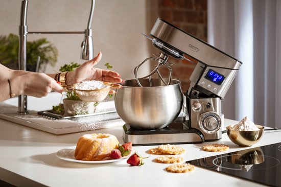 Camry CR 4223 – Küchenmaschine – 2000 Watt – Edelstahl – LCD