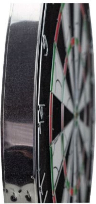 Masterdarts Dartscheibe 45cm x 2 cm mit 2 Pfeil-Sets