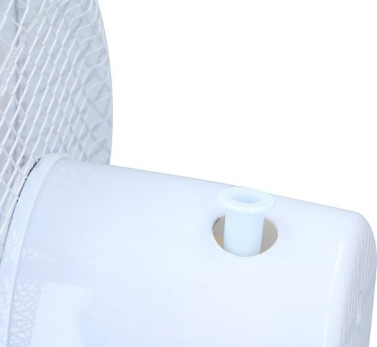 Lifetime Air Tischventilator - Ã˜23cm - 2 Geschwindigkeiten - Neigbar - Schwenkfunktion - Weiß