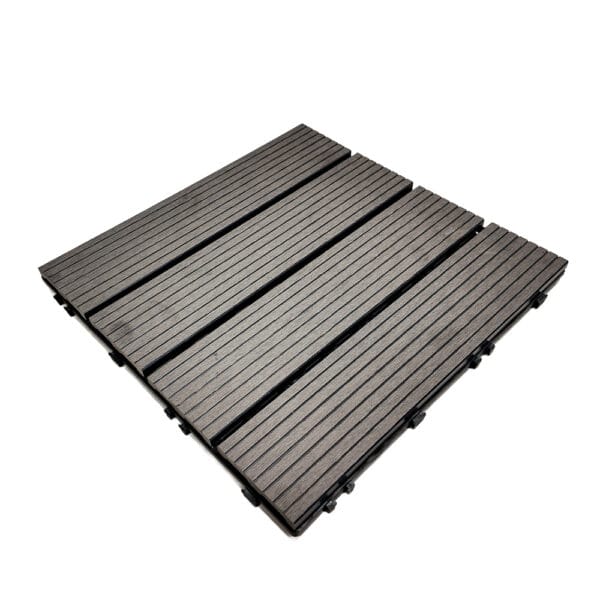 Koopman Terrassenfliesen-Set, 4-teilig – 30 x 30 cm – Verbundwerkstoff