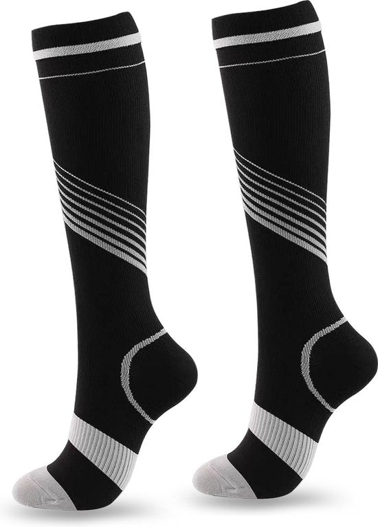 Roegaarden Kompressionssocken - Kompressionssocken - Stützsocken - Größe 45-47 - Schwarz