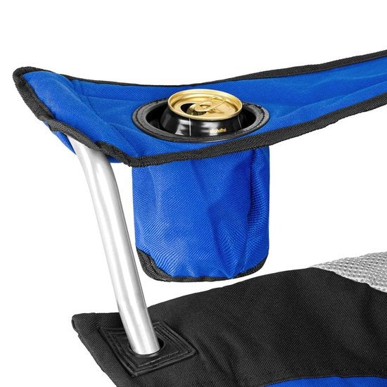 tectake Chair Basic Campingstuhl - Blau;Schwarz