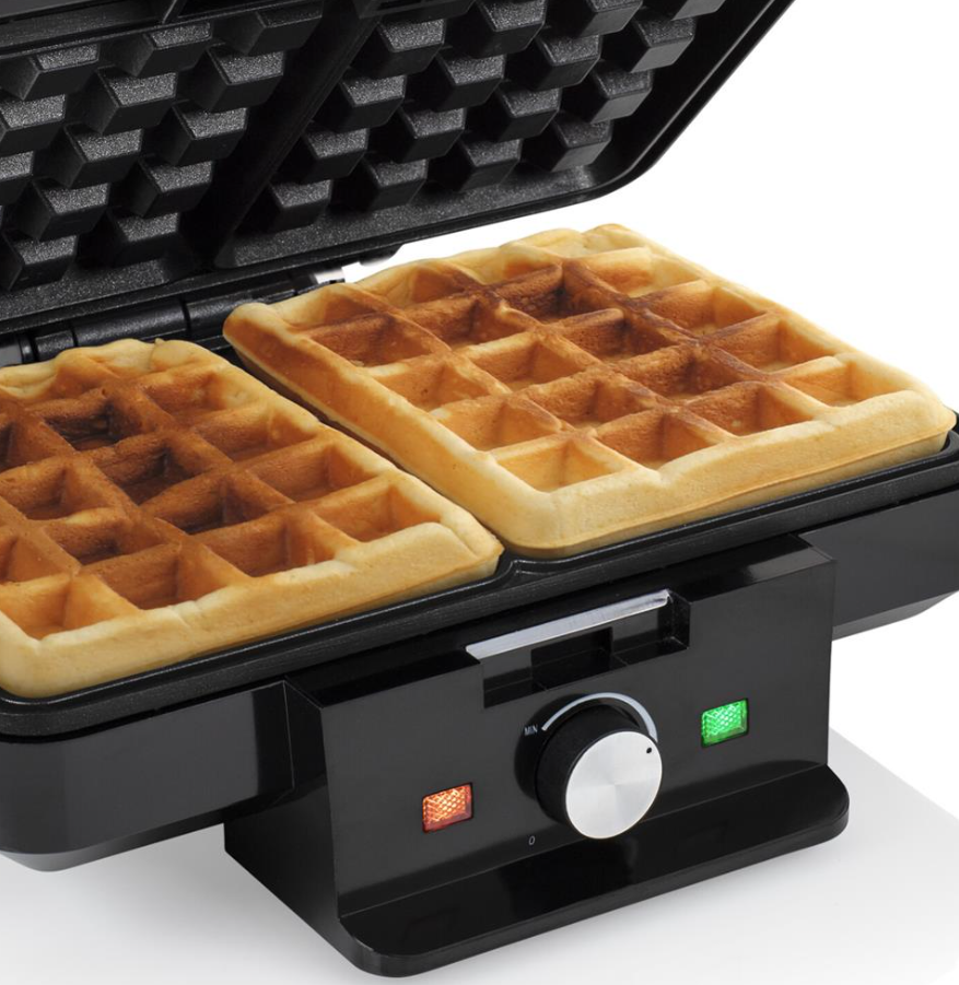 Tristar Waffeleisen WF-1165KL – Belgische Waffeln – 22 x 13,5 cm – Schwarz