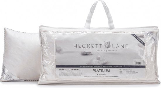 Heckett & Lane Platinum - Daunen - Kissen - Weich - 60x70 cm - Weiß