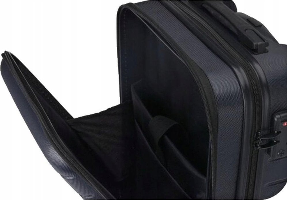 Proworld - Handgepäckkoffer - 37 Liter - 35 x 22 x 55,5 cm - Schwarz