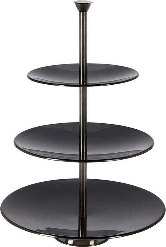Etagere aus Edelstahl - 36,5 cm - glänzend