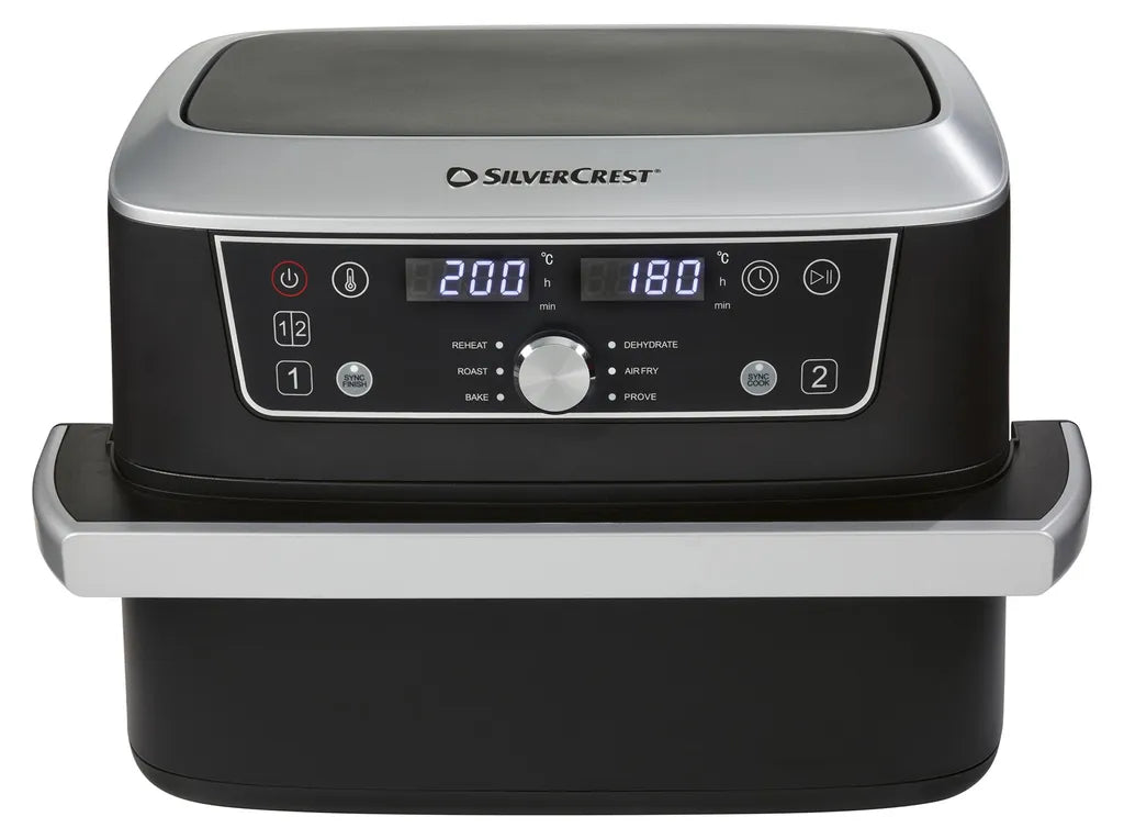 SilverCrest Ultrazone Airfryer SHFDA 2600 A1 – Dual Zone – 2 × 5,5 l – 2600 W – Sync-Finish