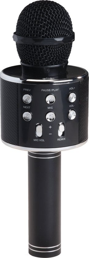 Denver Karaoke-Mikrofon Bluetooth - Drahtlos - Karaoke-Set - Eingebauter Lautsprecher - AUX - MicroSD - KMS20 - Schwarz