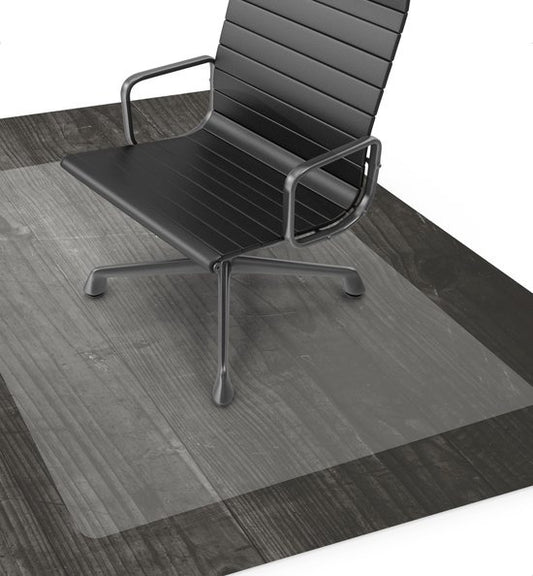 Goliving Bodenschutzmatte Bürostuhl - Bürostuhlmatte - PVC - schallabsorbierend - für harte Böden - 90 x 120 cm - Transparent