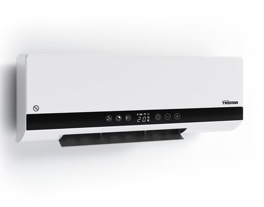 Tristar KA-5216 Keramikheizstrahler – 2000 W – mit Fernbedienung, Timer und Schwenkfunktion – Wandmontage