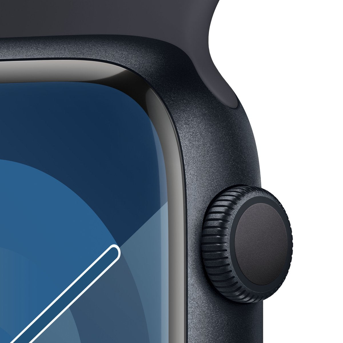 Apple Watch Series 9 - 45mm - Mitternachts-Aluminiumgehäuse mit Mitternachts-Sportband - M/L