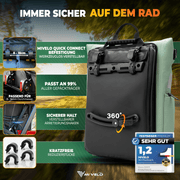 EVO Pannier Backpack 2-in-1 Wasserabweisend 25L Schwarz