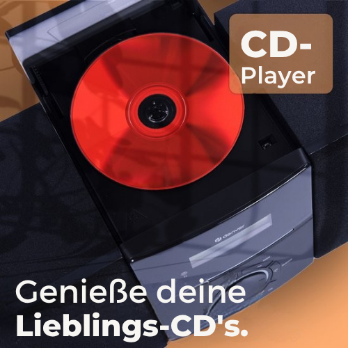 Denver Stereo-Set - FM Radio - CD Player - Radiowecker - 30 Voreinstellungen - AUX - Schwarz