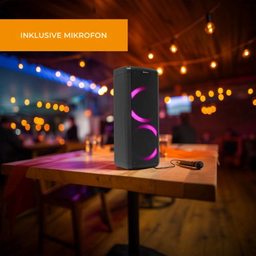 Denver Lautsprecher Party-Box - Disco Lights - Bluetooth - Schwarz