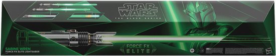 Star Wars Force FX Elite Lichtschwert – Realistische Licht- und Soundeffekte – Schwarz – Größe 120 cm