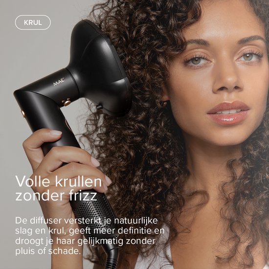 MAE® Airstyler PRO II + Diffusor – 6-in-1-Multistyler mit Lockenstab, Föhn, Lockenbürste und Glättbürste