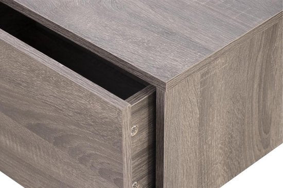 Hängender Nachttisch - Hänge-Dielenschrank - mit Schublade - 50 cm breit