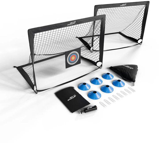 Pop-up-Fußballtor Goal Master - 2er-Set - Schwarz