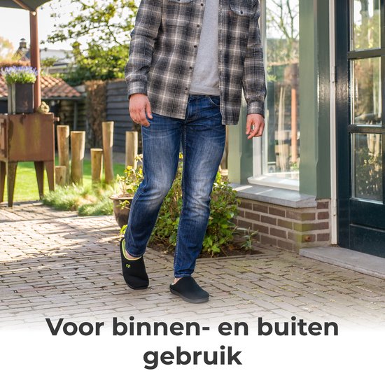 Hausschuhe Herren - Hausschuhe - Größe 44/45 - Grau - Rutschfest - Comfeet