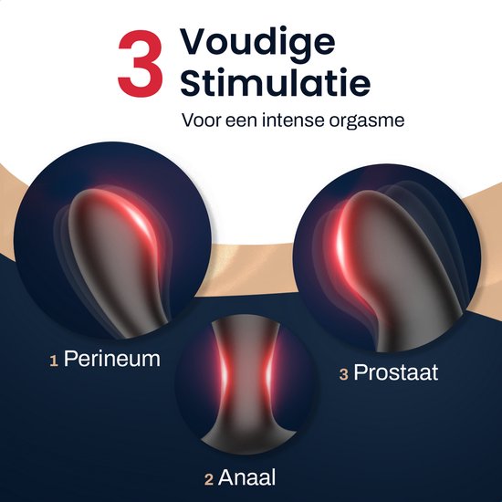 Jespro Prostata-Vibrator mit Fernbedienung und APP - 20 Modi - Sexspielzeug - Sex - Spielzeug - Für Männer und Paare - Erotisch - Buttplugs - Dildo - Anal - Vibratoren - Stimulator - Anal - Vibrierend - Stossend - Ferngesteuertes Massagegerät