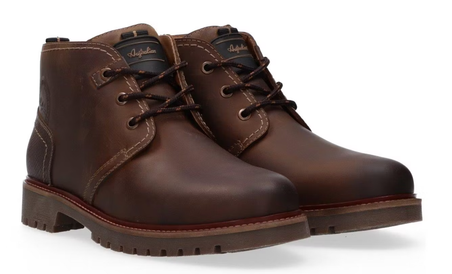 Australian Footwear Sydney Stiefel – Dunkelbraunes Leder – Größe 42