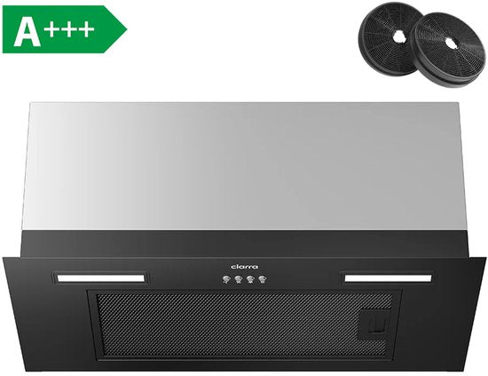 CIARRA CBCB6926A Einbau-Dunstabzugshaube 60 cm – 650 m³/h – schwarz – A+++