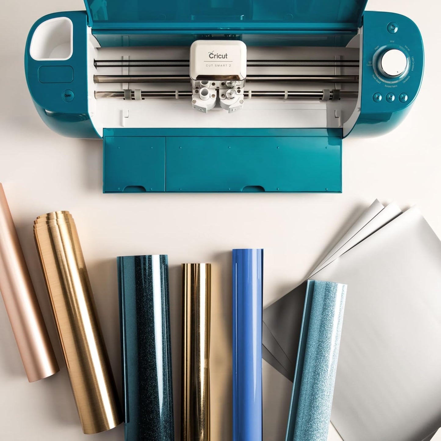Cricut Smart Crafting Maschine - Explore Air 2 - 0.7D x 22.9B x 0.7H CM - Pfauenblau