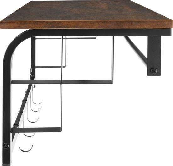 tectake - Wandgarderobe mit Hutablage Westwood - industrial dark - 404433