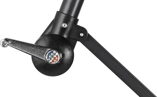 Luxuriöser schwimmender Sonnenschirm | Hängeschirm | Stahlgestell | Polyester | Creme | Ø300 cm