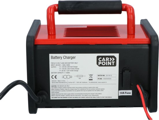 Carpoint Batterieladegerät 6-12V | Erhaltungsladegerät für Blei- und Gelbatterien