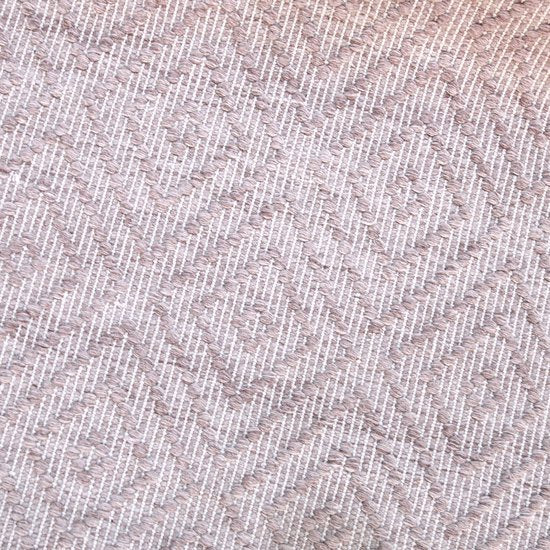 AXI Bali Outdoor-Teppich – Rechteckig – 140 x 200 cm – Rosa – Geometrisches Muster – Outdoor-Teppich – Wetter- und UV-beständig – Flachgewebt – Gartenteppich – Für drinnen und draußen