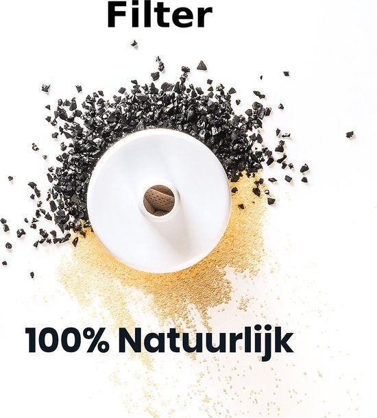 TrevoPet® Trinkbrunnen Katze - Wasserbrunnen Katze - Katzenbrunnen - Flüsterleise - Trinkbrunnen - Katzentränke - 2,5 Liter - einschließlich Filter - Weiß
