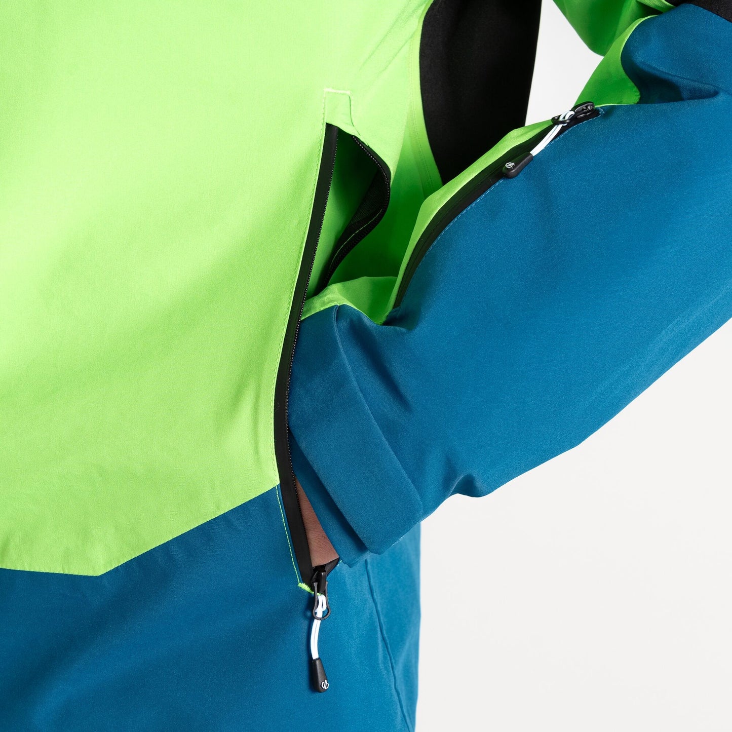 Dare2B Roving II Wasserdichte Jacke - Grün/Blau/Schwarz - Größe XXXL