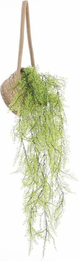 Mica Decorations Anne Hanging Flowerpot - 2er-Set - H20 x Ø25 cm - Seegras - Hellbraun