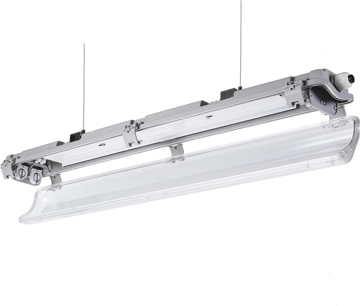 LED's Licht LED TL Leuchte + Schlauch | 2x 18W | 120 cm