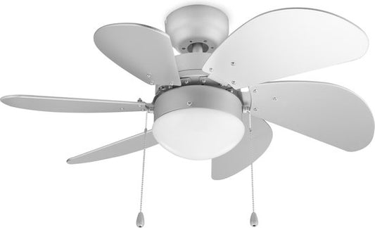 Deckenventilator Tristar VE-5810 – Deckenventilator mit Zugschnur – 3 einstellbare Geschwindigkeitsstufen – Ø 76 cm – Weiß
