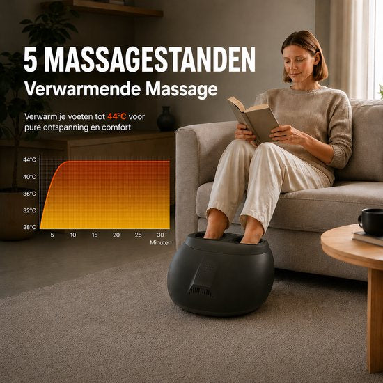 Northwall Fußmassagegerät – Shiatsu-Fußmassage mit Luftkompression und Infrarotwärme – für eine verbesserte Durchblutung, Entspannung und Erholung – inklusive Fernbedienung